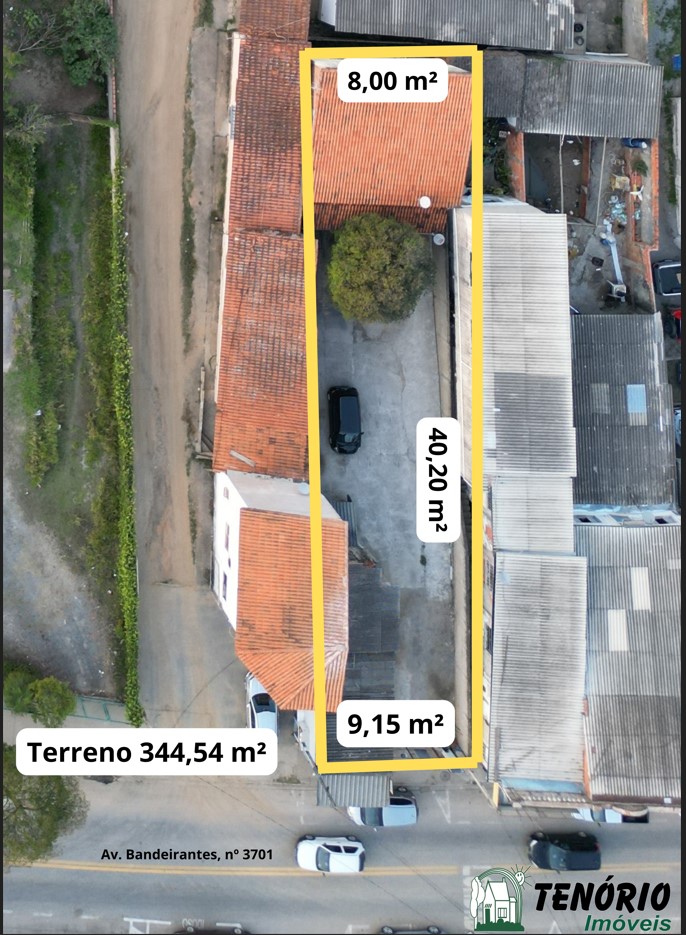 Terreno com Salão Comercial e Edícula – Av. Bandeirantes, Brigadeiro Tobias cidade de Sorocaba /SP.